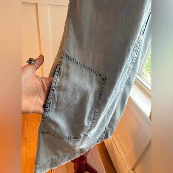 GAP Denim Sleeveless Button-Front Dress Size Small - Picture 6 of 9